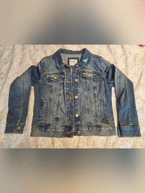 Mudd Girls' Blue Denim Jacket Size S